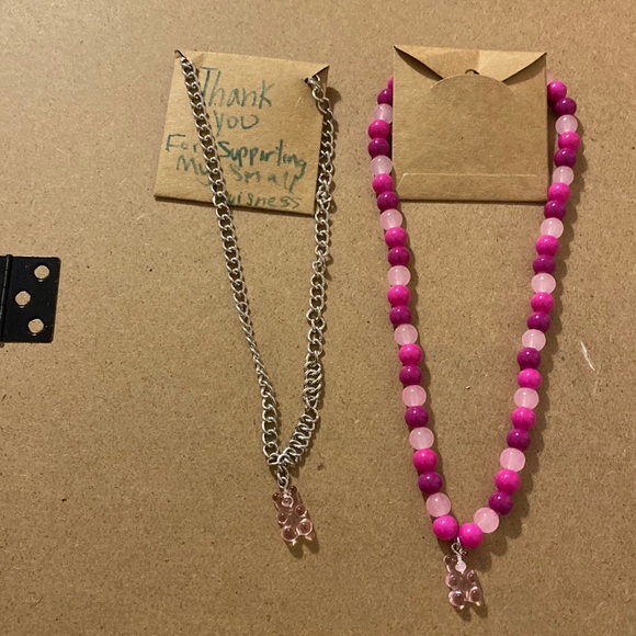 Pink gummy bear necklace - Picture 1 of 1
